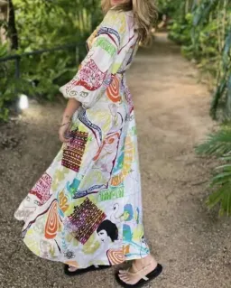 Zimmermann Shelly Billow Long Dress Poster Print Size 2 / AU 12 for rent on The Volte - image 4