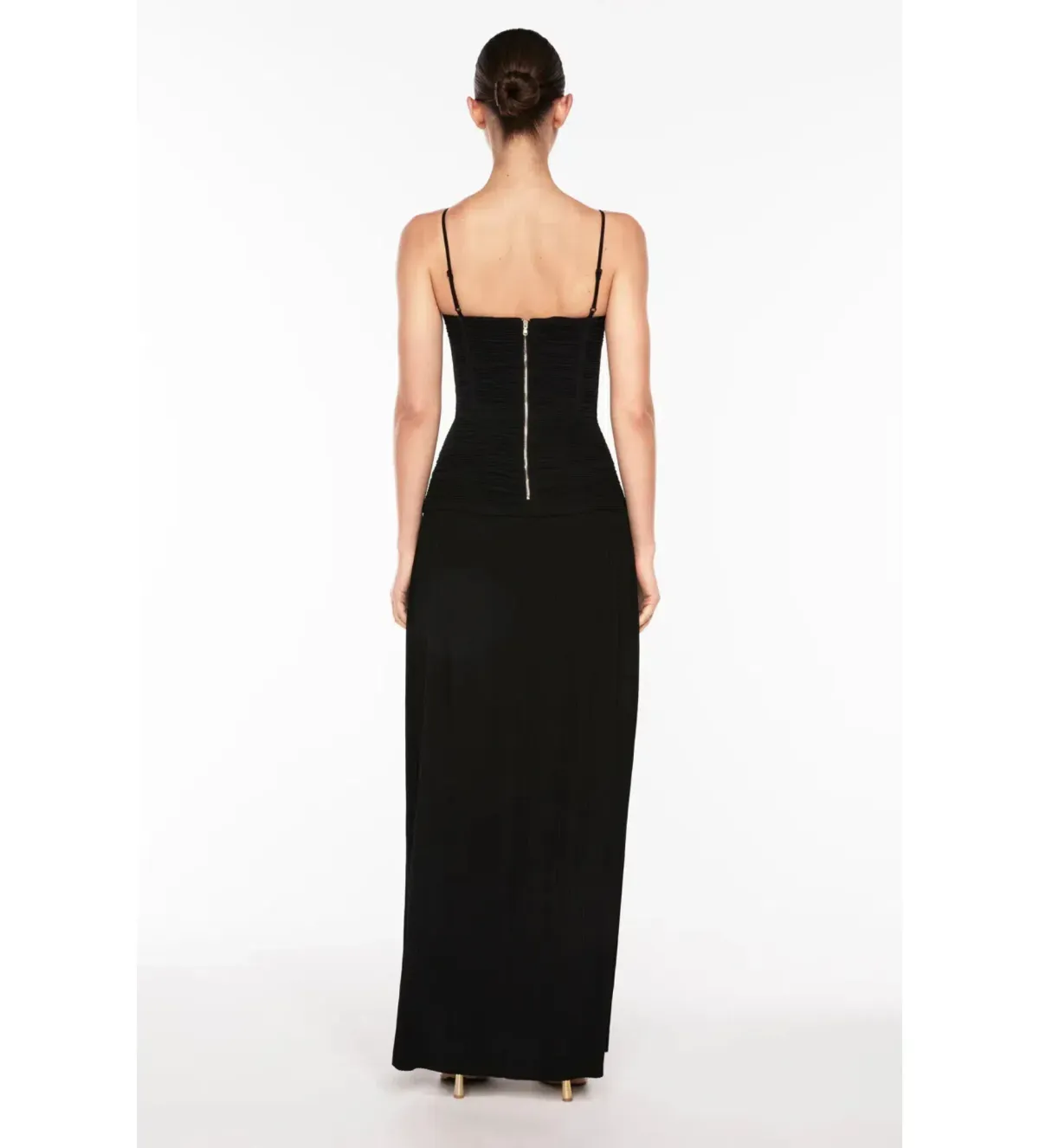 Manning Cartell Double Time Pleat Maxi Dress Black Size 10 - Image 4
