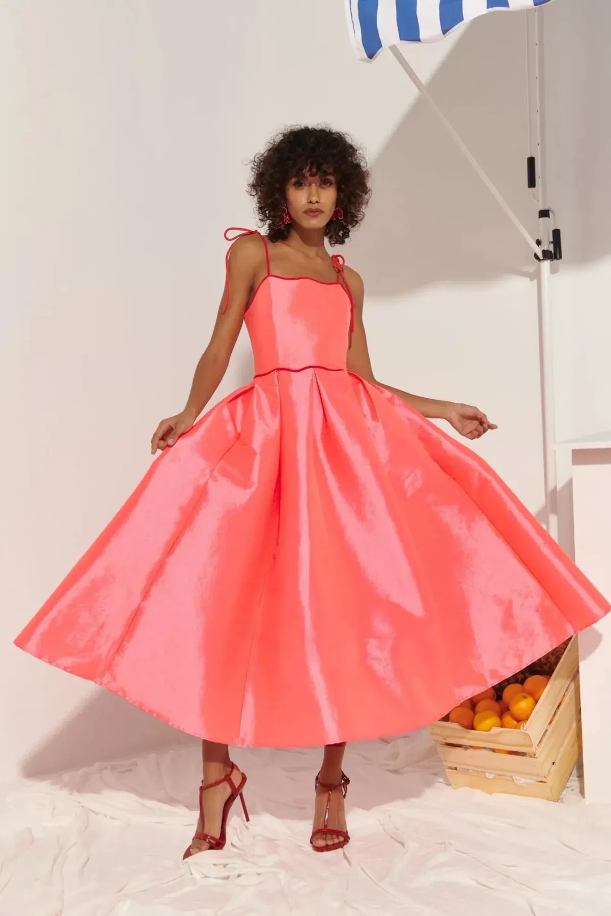 CeliaB Alma Dress Orange Size 10 - Image 2
