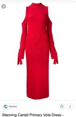 Manning Cartell Primary Vote Midi Dress in Red Size Small for rent on The Volte - image 3