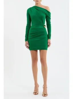 Rebecca Vallance Erin Long Sleeve Mini Dress in Emerald Size 8 for rent on The Volte - image 1