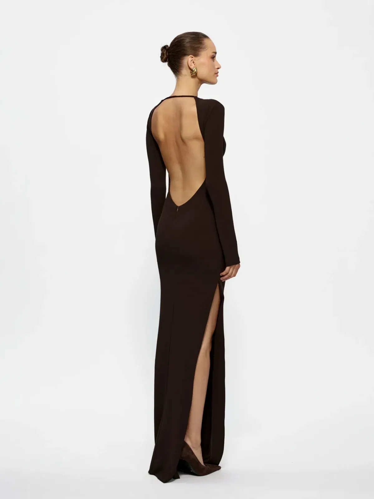 Effie Kats Indie Gown in Coffee Size 10 - Image 3