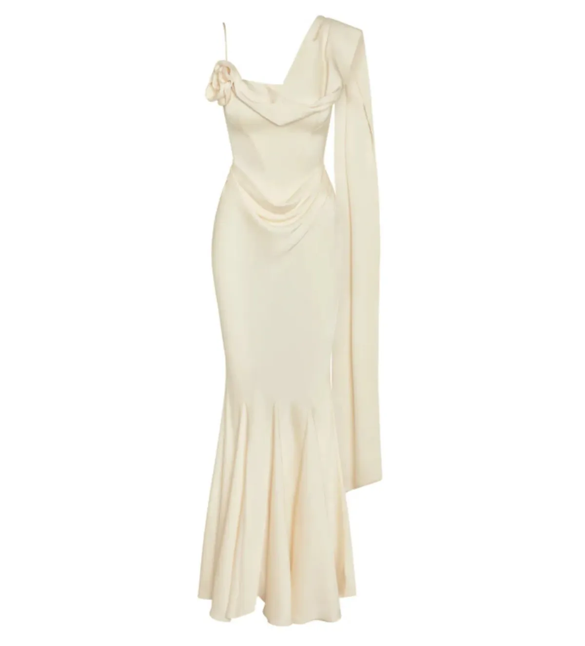 Leau Celine Maxi Dress Ivory Size XS/AU 6 - Image 4