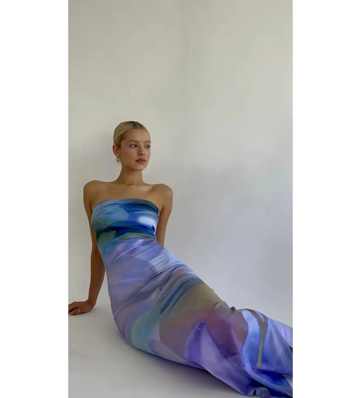 HNTR the label Lotus Maxi Dress Purple Multi Size 6-8/XS-S - Image 4