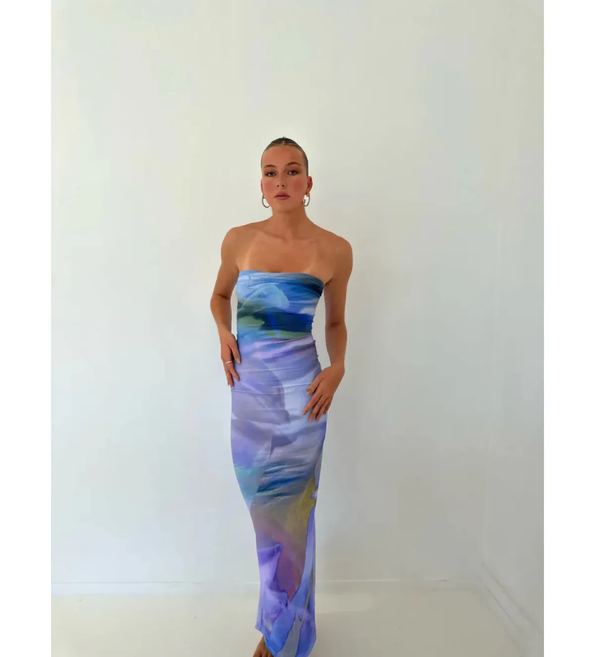 HNTR the label Lotus Maxi Dress Purple Multi Size 6-8/XS-S - Image 1