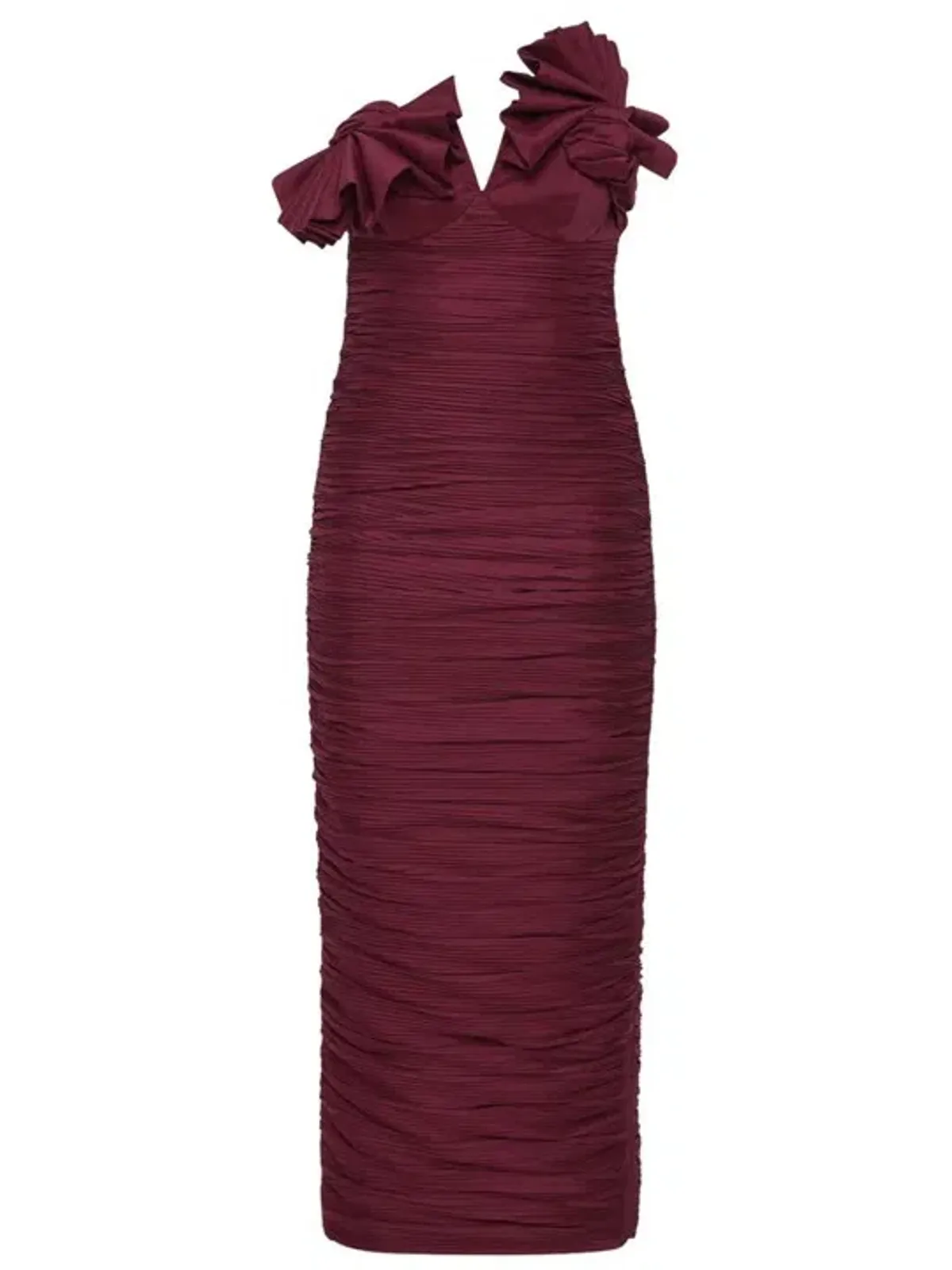 Rachel Gilbert Jensen Dress Merlot Size 12 - Image 1