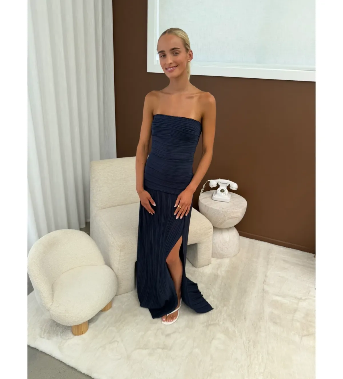 Manning Cartell Royal Debut Maxi Dress in Navy Size 8 - Image 2