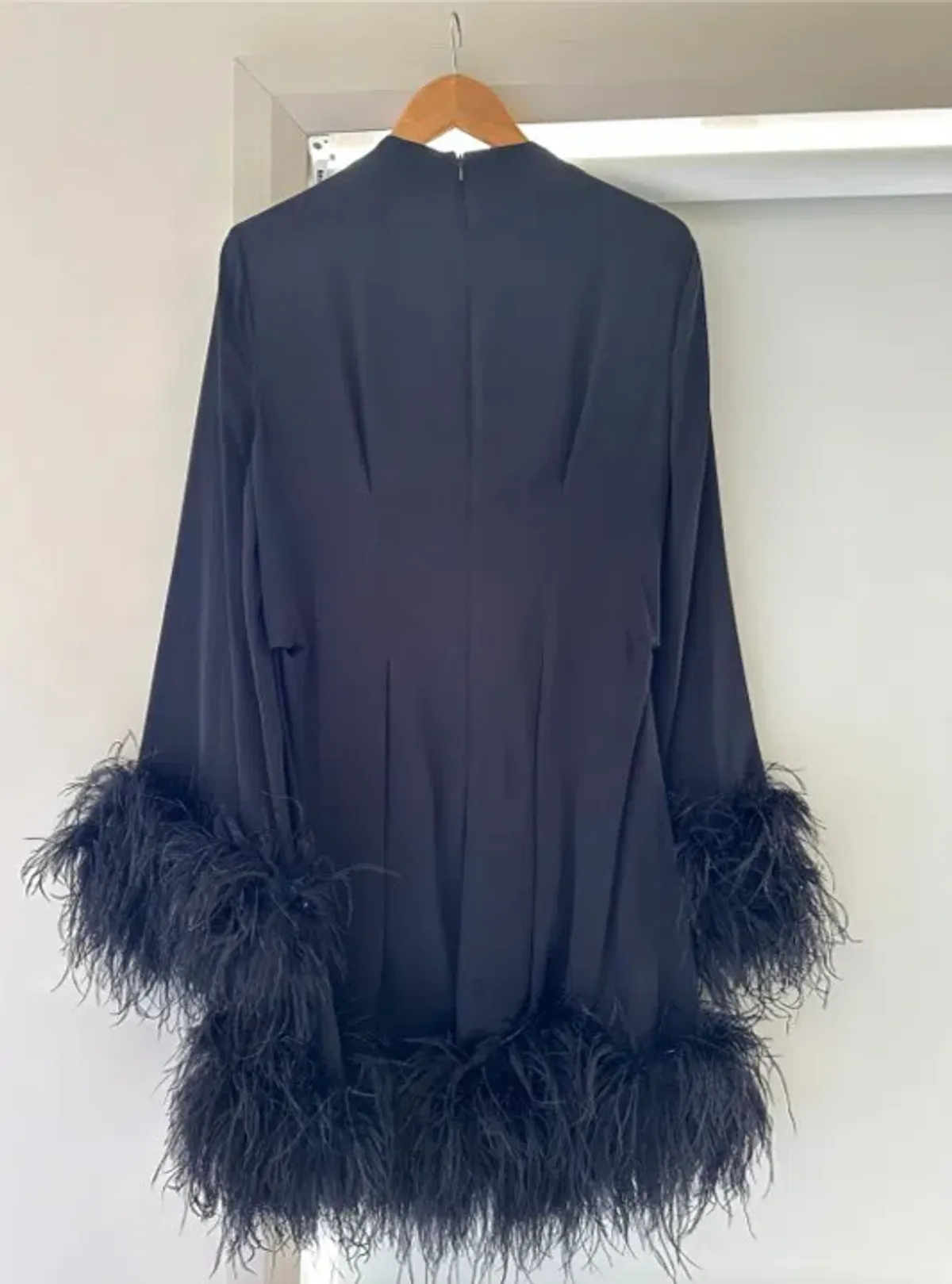 Rachel Gilbert Pietro Mini Dress Black Size 12 - Image 4