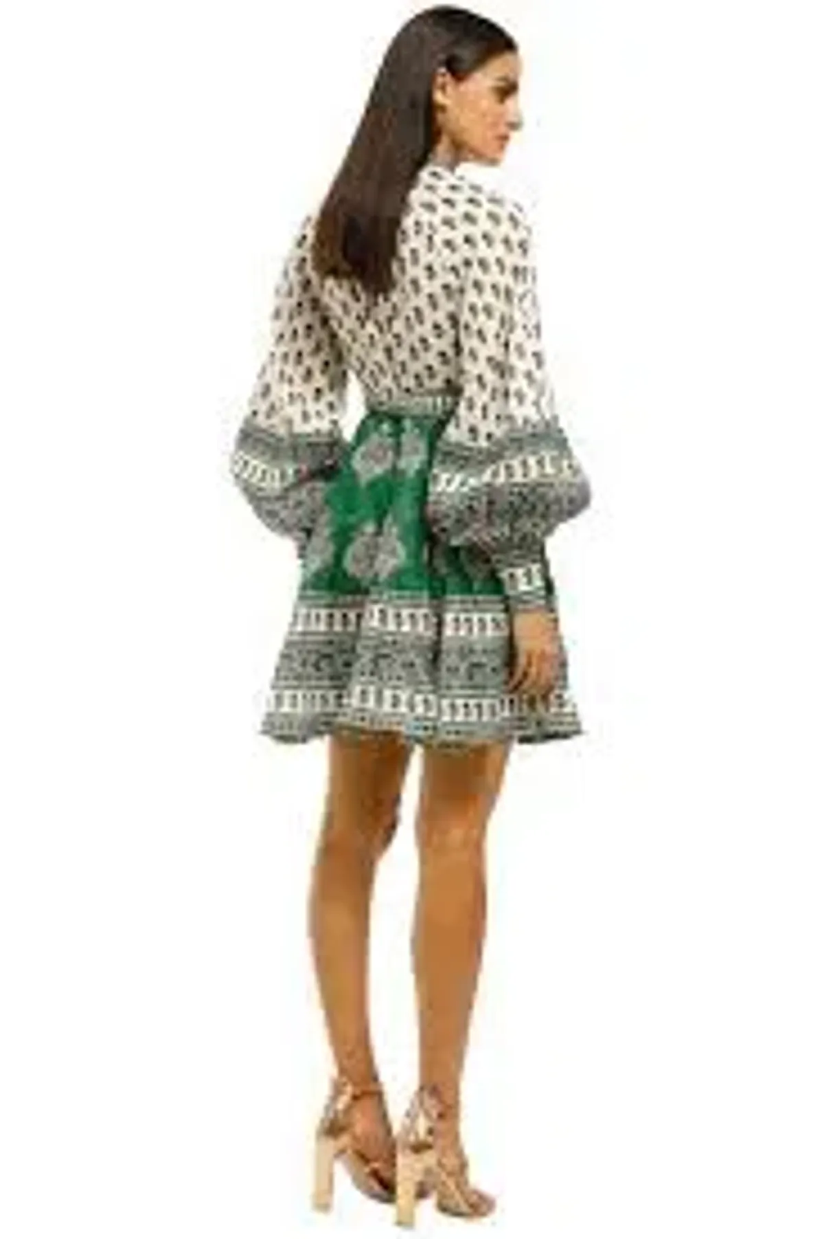 Zimmermann Amari Mini Dress Multi Print Size 10  - Image 3