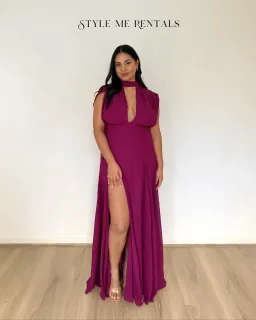 Calia Collection Gia Maxi Dress Fuchsia Size 10 for rent on The Volte - image 4