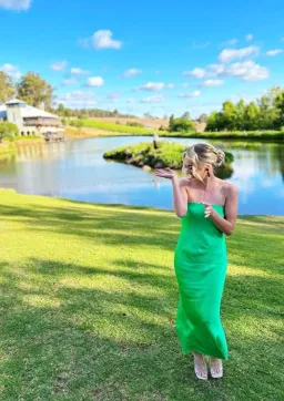 Bec and Bridge Moondance Dress Maxi Emerald Size AU 6 for rent on The Volte - image 2