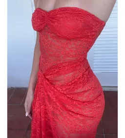 Natalie Rolt Naomi Dress in Red Size 0 / AU 6 for rent on The Volte - image 3