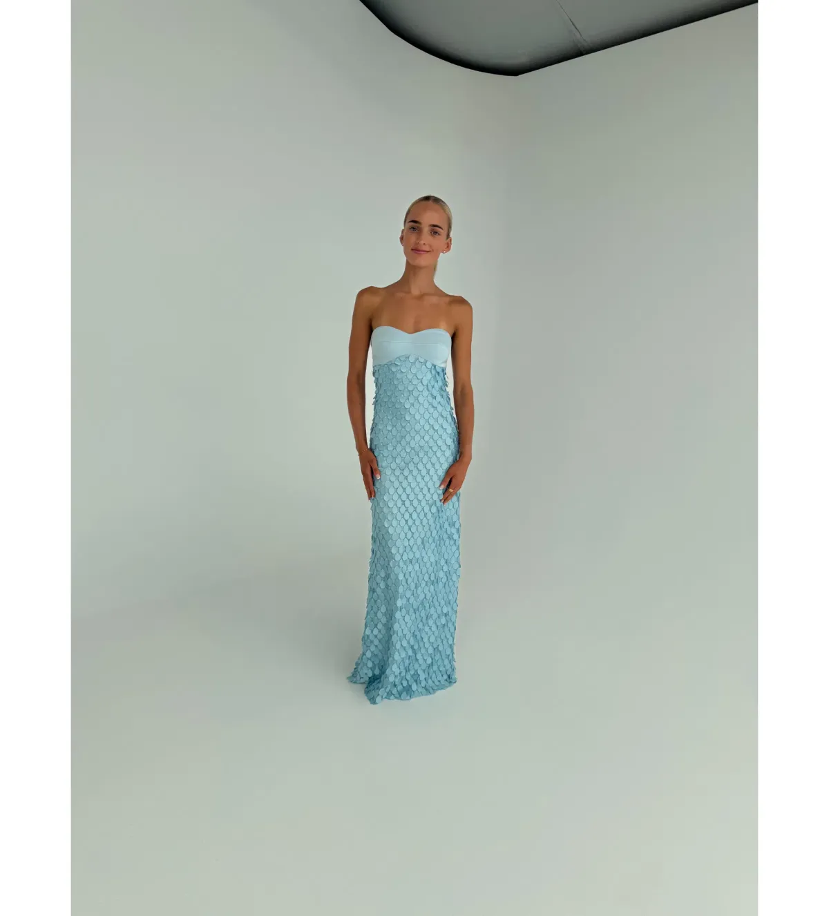 Manning Cartell Supreme Extreme Balconette Midi Dress Aqua Spritz Blue Size 8 - Image 3
