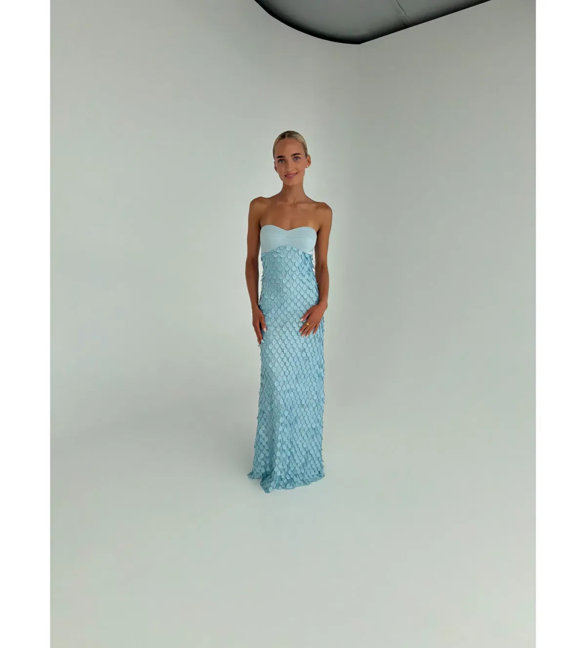 Manning Cartell Supreme Extreme Balconette Midi Dress Aqua Spritz Blue Size 8 - Image 2