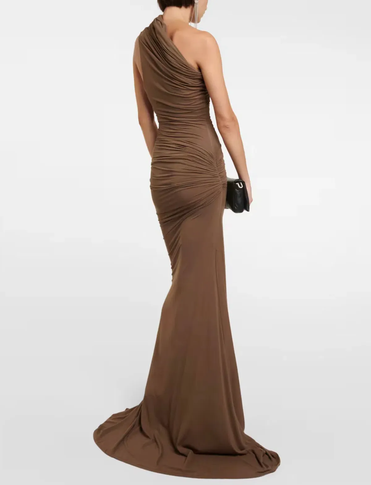  Entire Studios Pillar Maxi Dress Moss Size 8  - Image 4