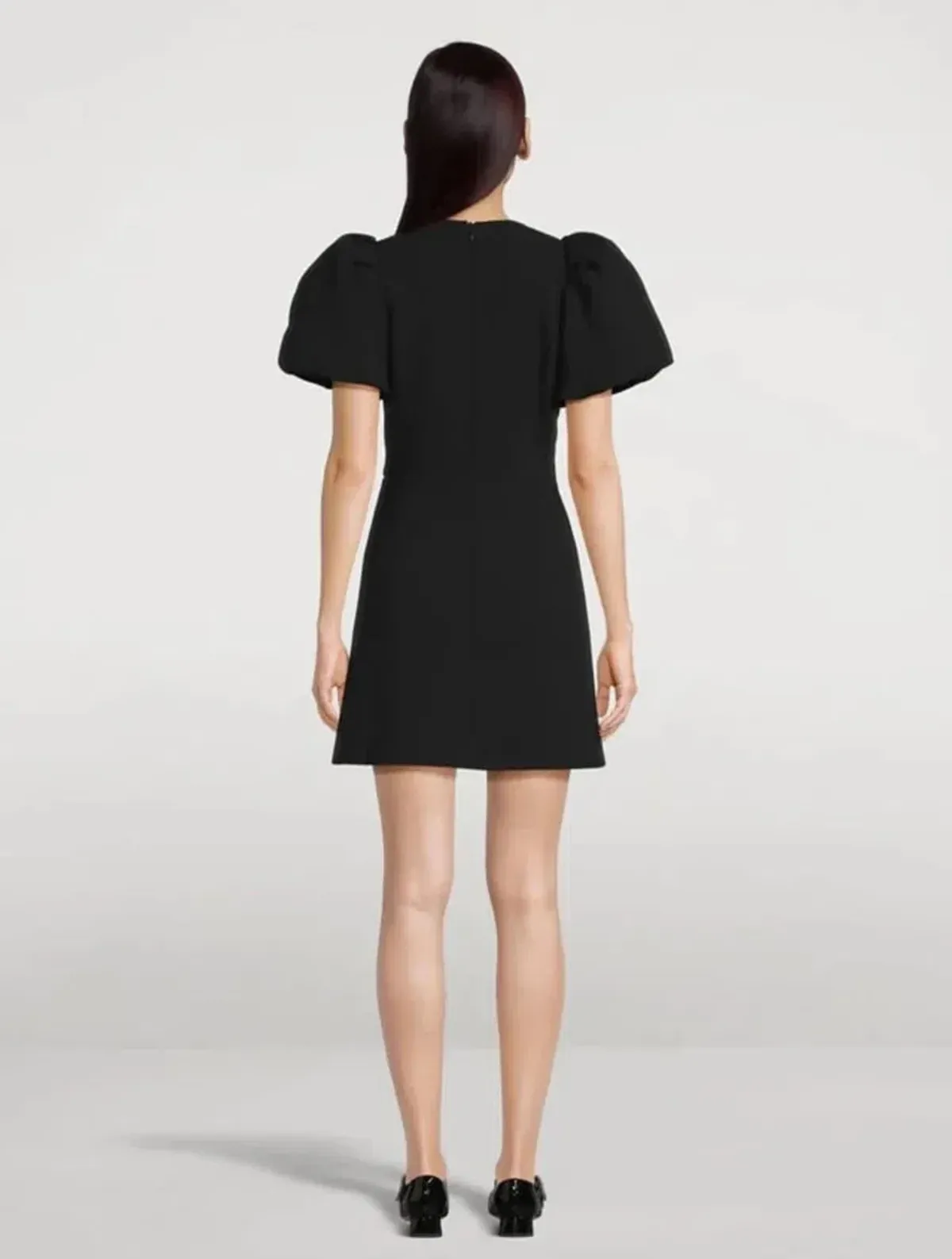 Rebecca Vallance Julianna Puff Sleeve Mini Dress Black Size 8  - Image 2