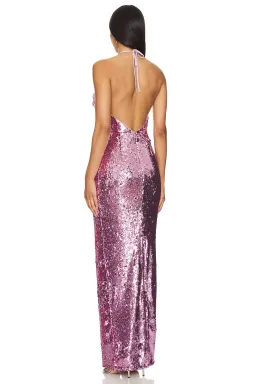 Lovers and Friends Lilium Gown in Pink Size 8  for rent on The Volte - image 3