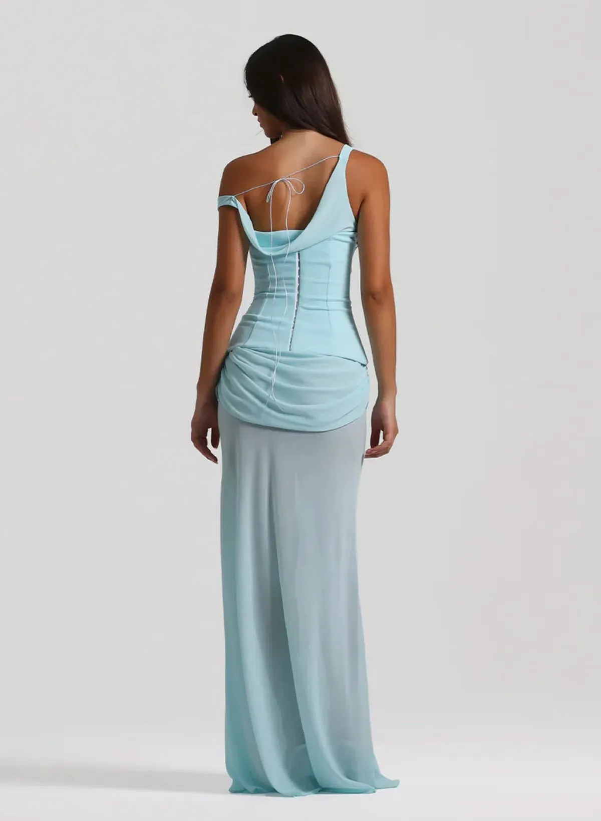 Natalie Rolt Cadence Gown in Blue  Size 1/ AU 8 - Image 5