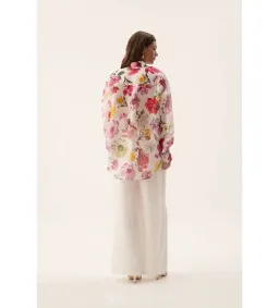Aje Fleur Shirt Collage Floral Size 8  for rent on The Volte - image 2