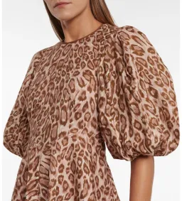 Zimmermann Concert Day Mini Dress Leopard Print Size 0 Au 8  for rent on The Volte - image 2
