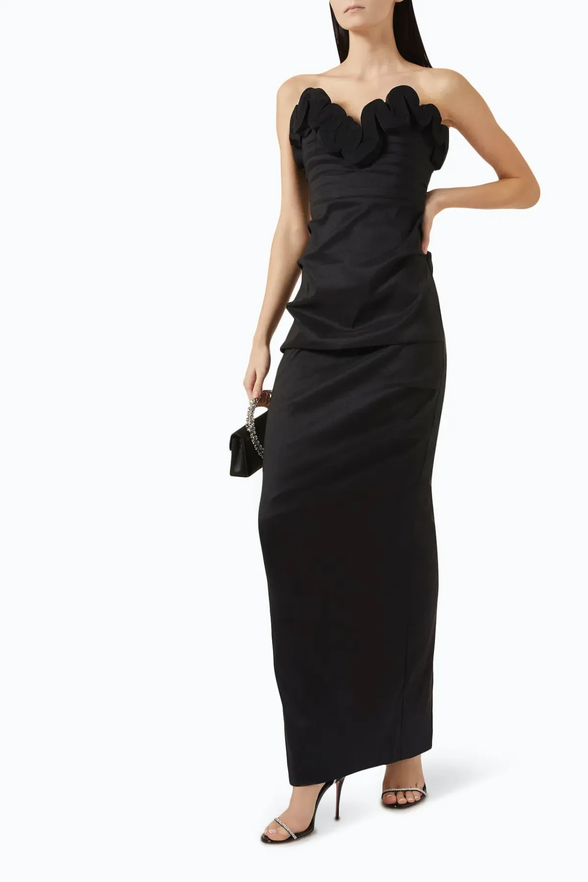 Rachel Gilbert Ren Maxi Gown in Black Size 1 / AU 8 - Image 2