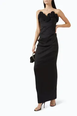 Rachel Gilbert Ren Maxi Gown in Black Size 1 / AU 8 for rent on The Volte - image 2