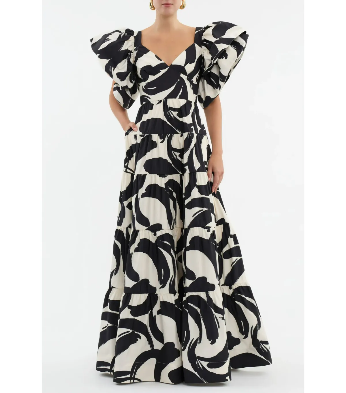 Rebecca Vallance Pompidou Maxi Dress Print Size 6 - Image 2