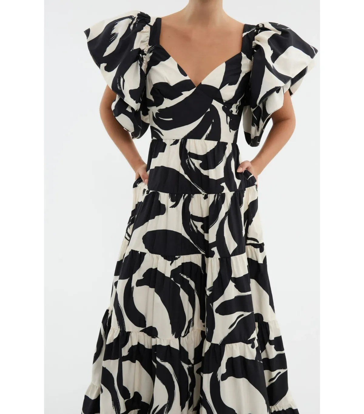 Rebecca Vallance Pompidou Maxi Dress Print Size 6 - Image 3