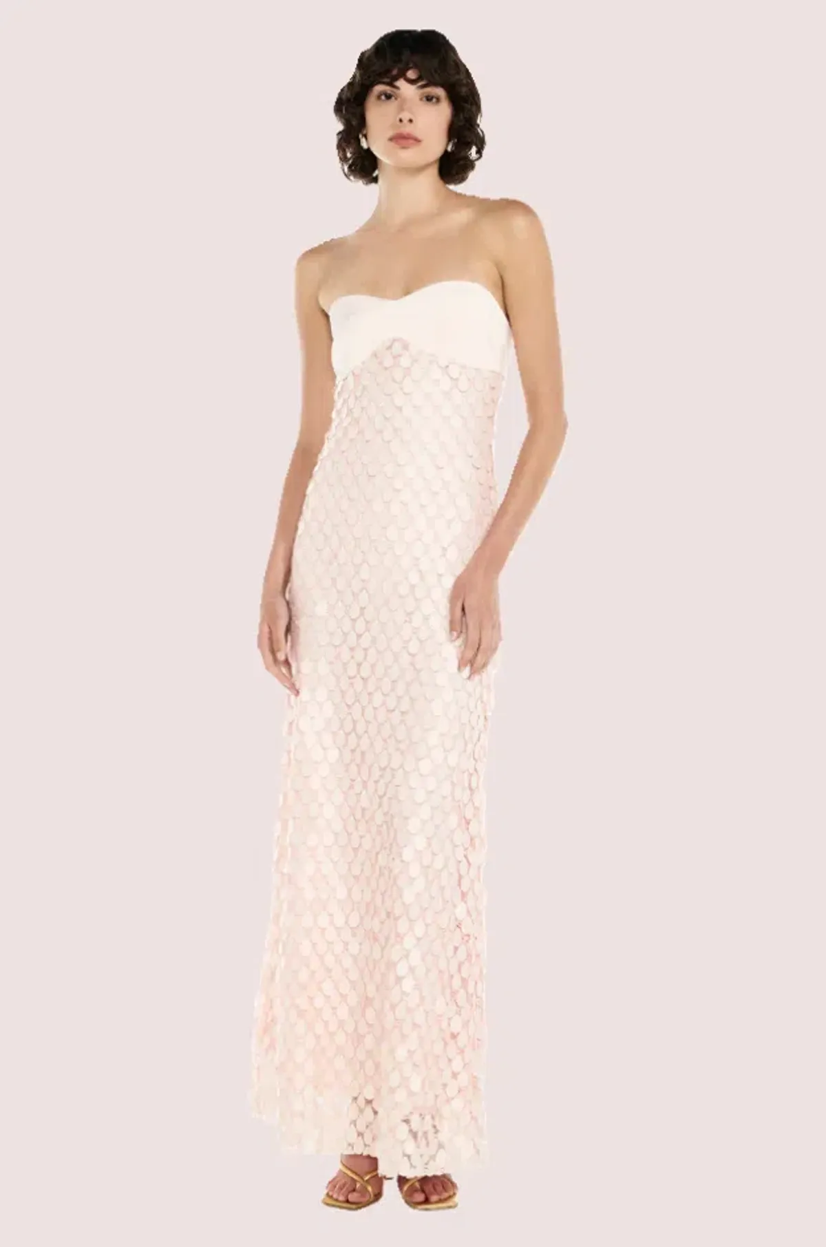 Manning Cartell Supreme Extreme Maxi Gown Rosewater Pink Size AU 10  - Image 1