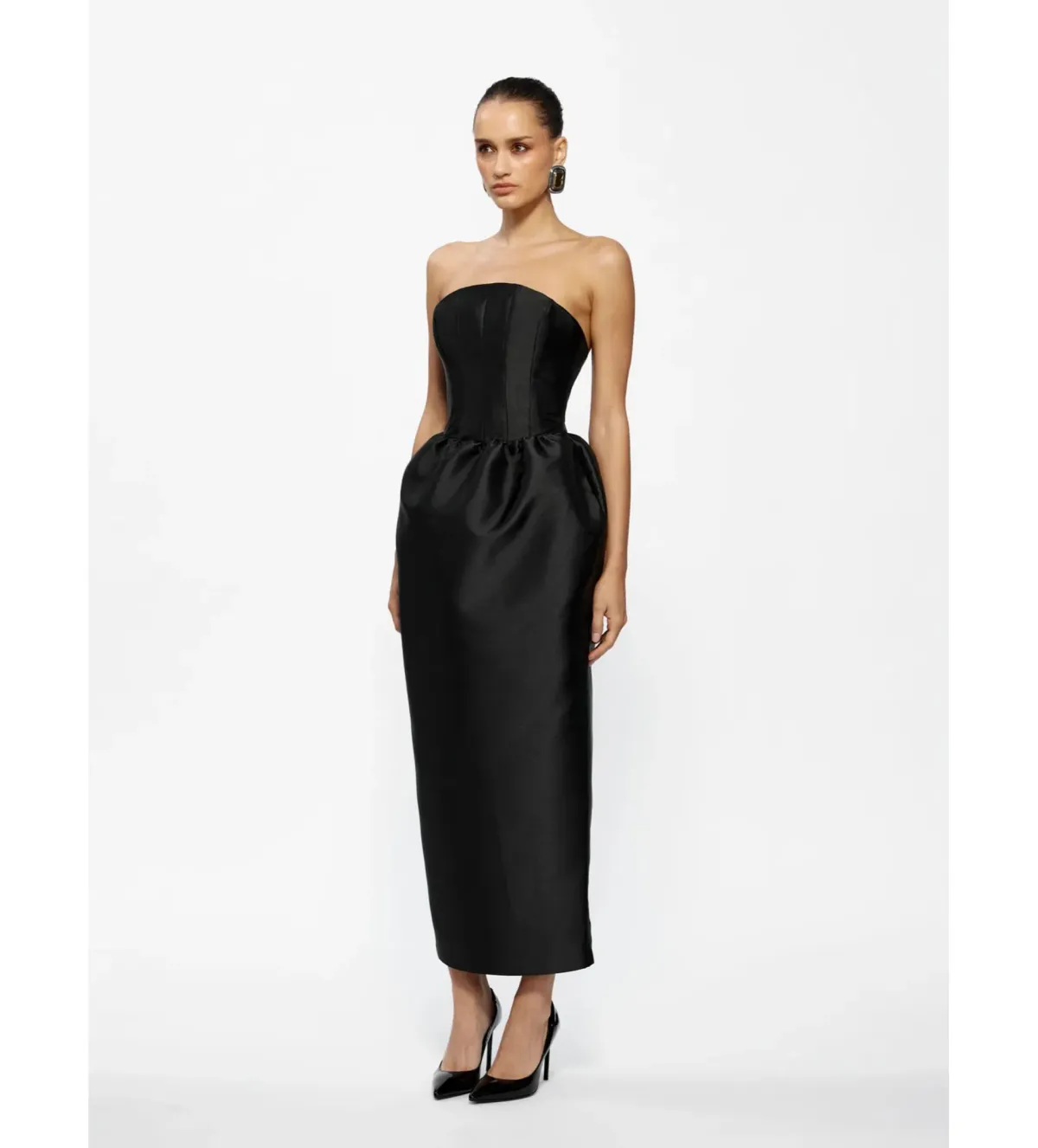 Effie Kats Lillia Midi Dress in Black Size XS 6 - Image 2