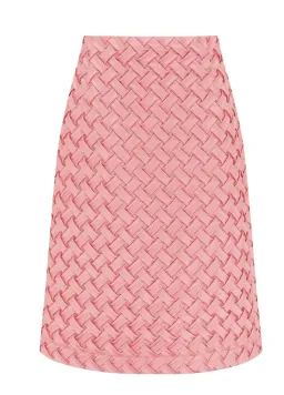 Alemais Inez Knee Length Skirt Pink Size AU 10 for rent on The Volte - image 5