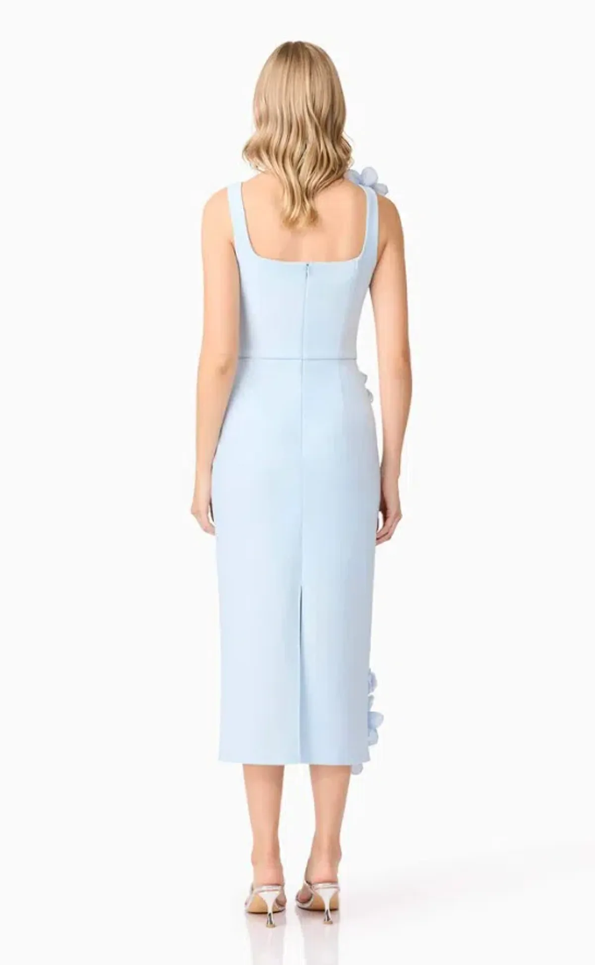Elliatt Chantelle 3D Midi Dress In Blue Size 8/S - Image 4