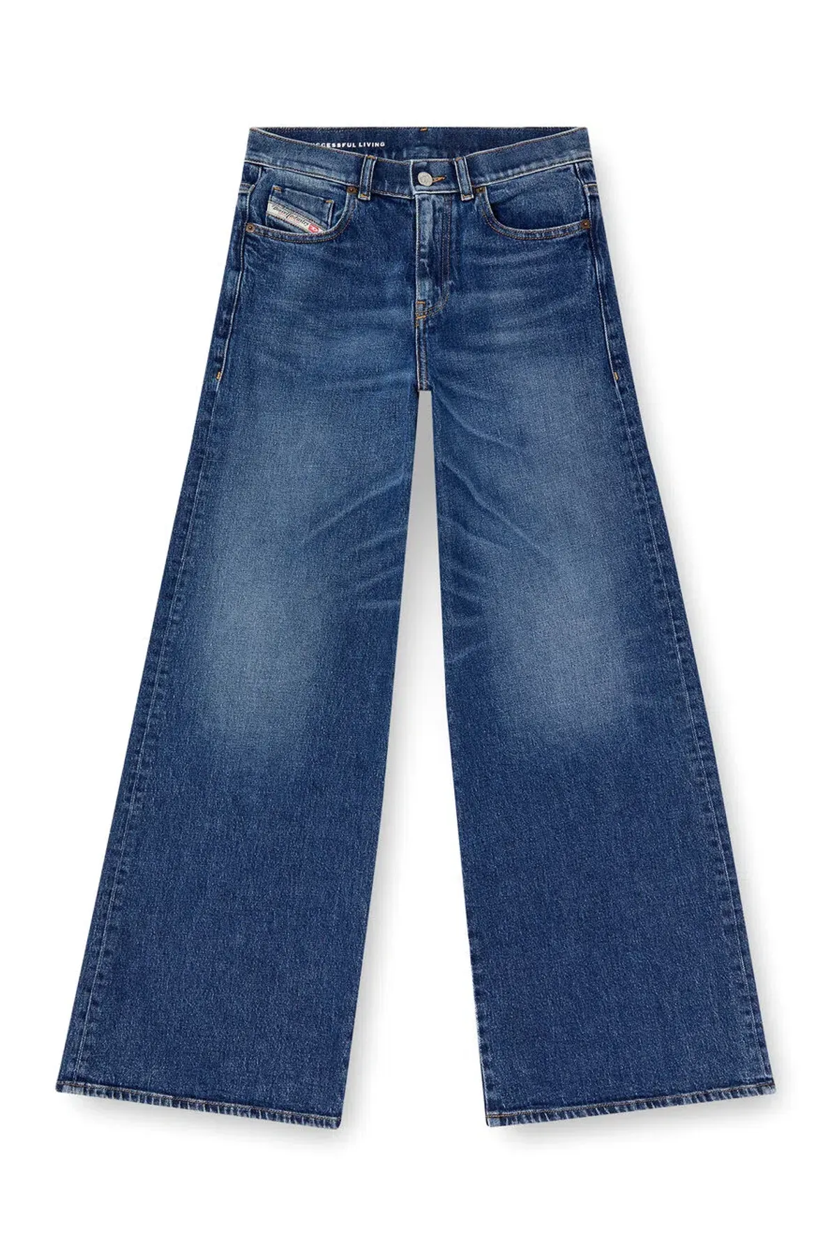 Diesel 1978 D-Akemi Blue Trousers Size 12/M - Image 5