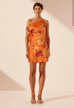 Shona Joy Chara Silk Tie Mini Dress Size AU 4 for rent on The Volte - image 1