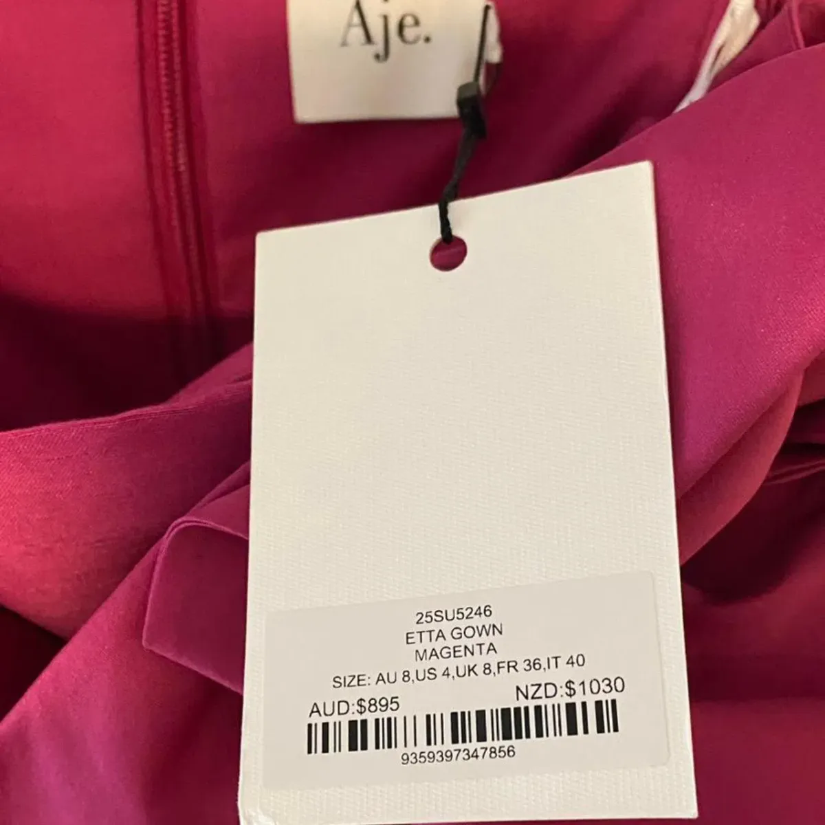 Aje Etta Gown Magenta Size AU 8 - Image 3