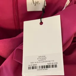 Aje Etta Gown Magenta Size AU 8 for rent on The Volte - image 3