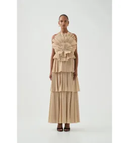 Aje Kyra Gown Gold Size AU 8  for rent on The Volte - image 1