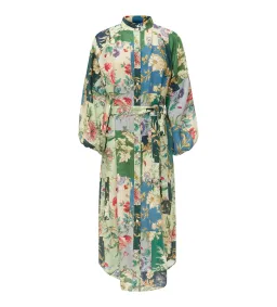 Alemais Loretta Patchwork Shirt Dress Floral Size 10 for rent on The Volte - image 2