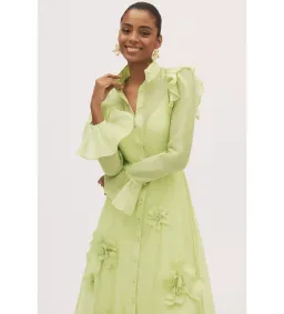 Leo Lin Katrina Butterfly Midi in Green  Size AU  8  for rent on The Volte - image 2