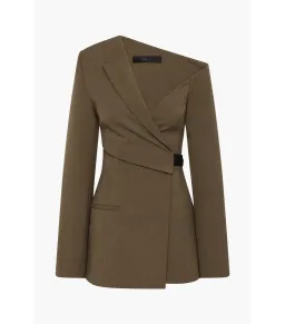 Sir the Label Santoria Mini Dress in Chocolate Marle Size AU 10  for rent on The Volte - image 5