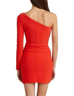 Bec & Bridge Lea One Shoulder Mini Dress Red Size 6 for rent on The Volte - image 3