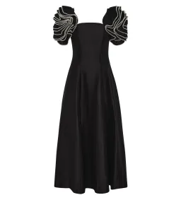 Aje Twyla Midi Dress Black Size 10 for rent on The Volte - image 7