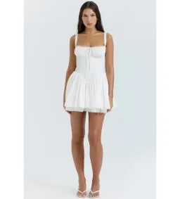 House of CB Pietra Corset Mini Dress White Size XS / AU 6 for rent on The Volte - image 1