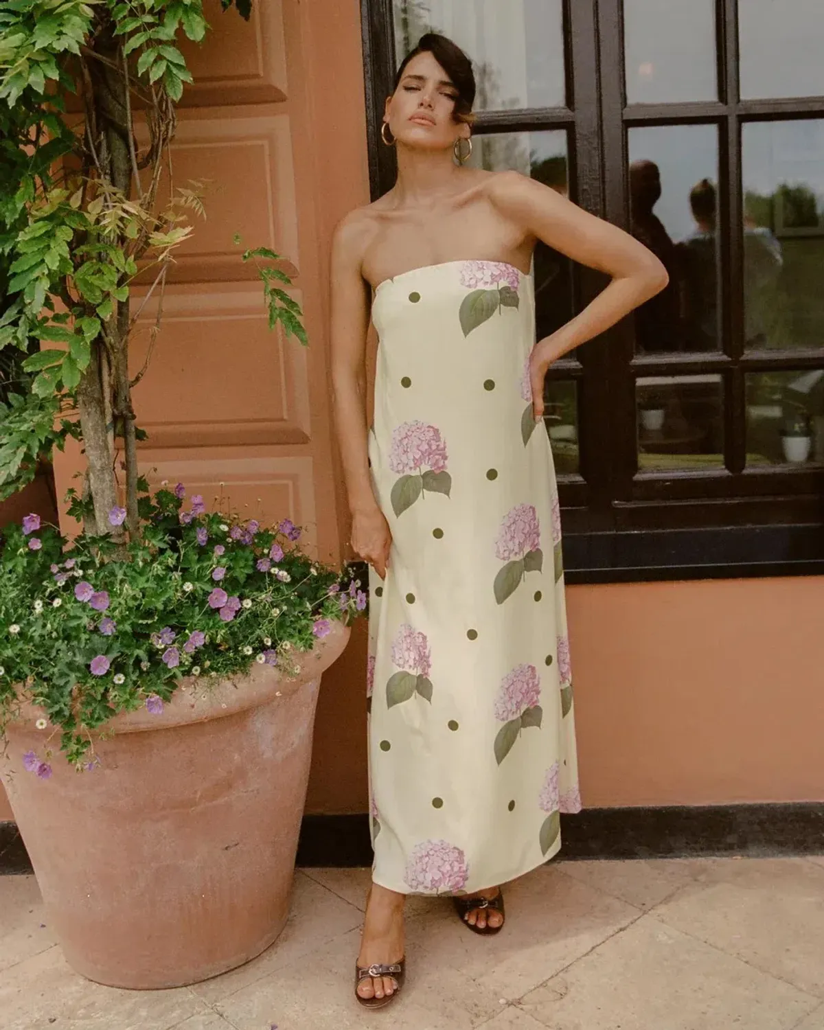Palm Noosa Alessia Midi Dress Portofino Polka Dot Print Size 10 - Image 1