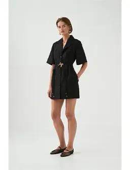 AJE Ana Mini Dress Black Size 8/S for rent on The Volte - image 12