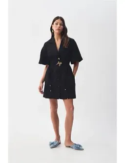 AJE Ana Mini Dress Black Size 8/S for rent on The Volte - image 8