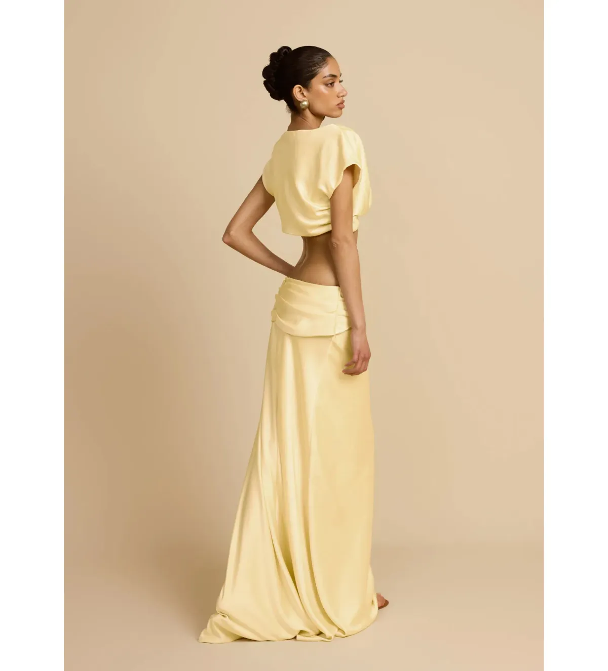Arcina Ori Andi Top And Andi Maxi Skirt Yellow Size XS / Size Au 6 - Image 5