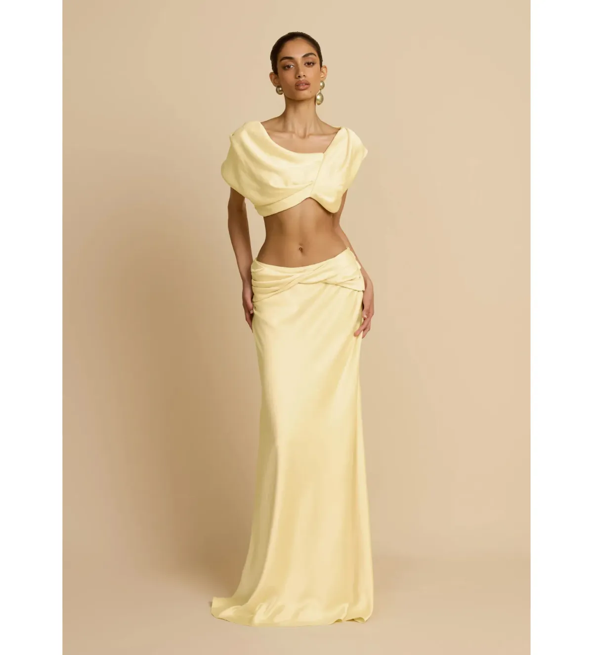Arcina Ori Andi Top And Andi Maxi Skirt Yellow Size XS / Size Au 6 - Image 1