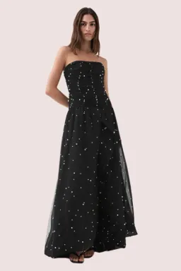Aje Juniper Gown Black Size 8 for rent on The Volte - image 1