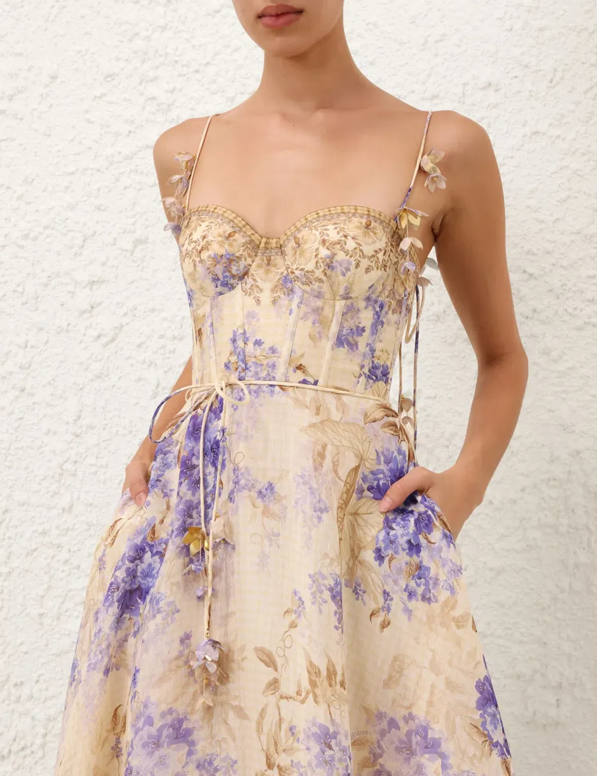 Zimmermann Dawning Picnic Dress Lilac Floral size 3 / AU10-12 - Image 2
